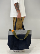 Soul goods denim tote - military green strap — view 2