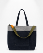 Soul goods denim tote - military green strap