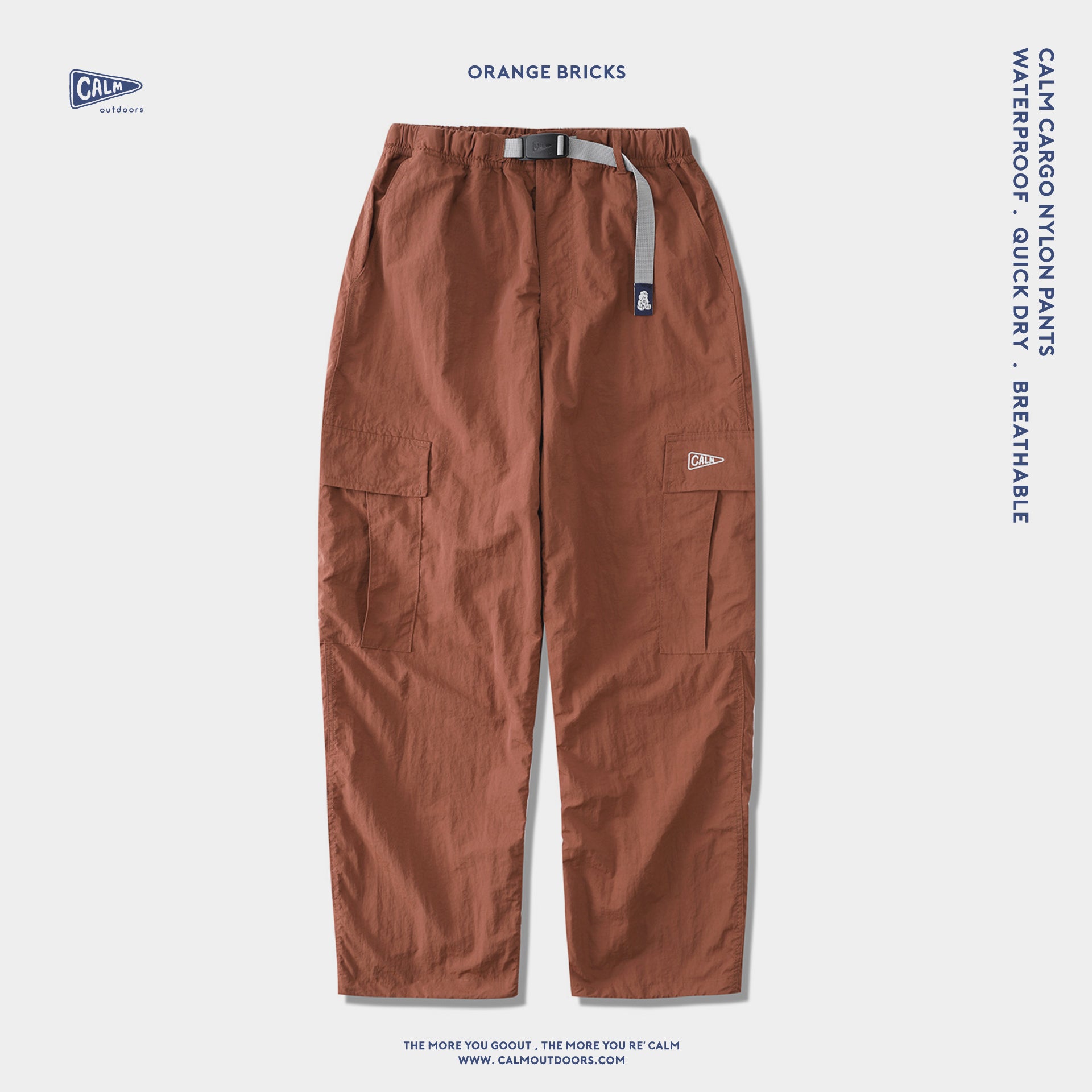 Calm cargo nylon pants — view 2